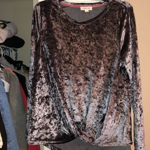 Taylor & Sage Velour Top